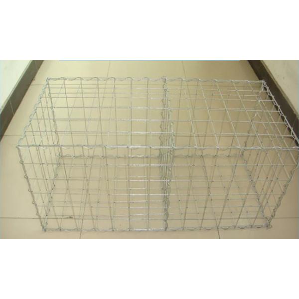 Stone Cages Wall Welded Mesh Gabion 4mm Wire Gauge 5x5 Cm Hole