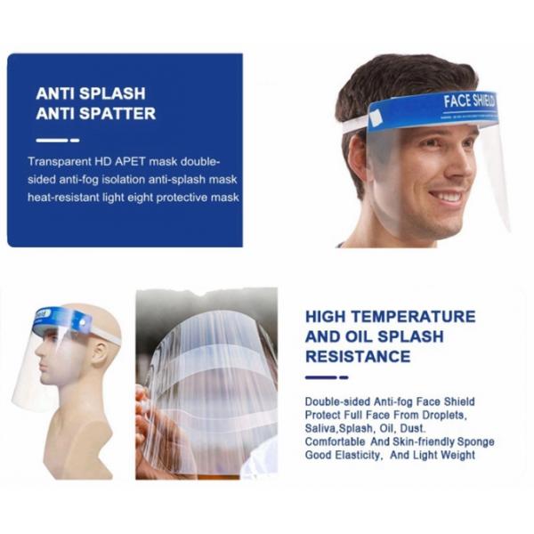 Durable High Impact Face Shield Strong Acid And Alkali Resistance