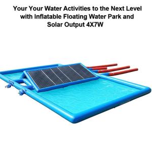 China Take Your Water Activities to the Next Level with Inflatable Floating Water Park and Solar Output 4X7W on sale