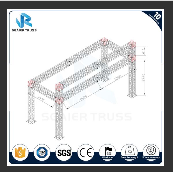Stable Modular Aluminum Truss Display 290mm - 1200mm Size Customized Length