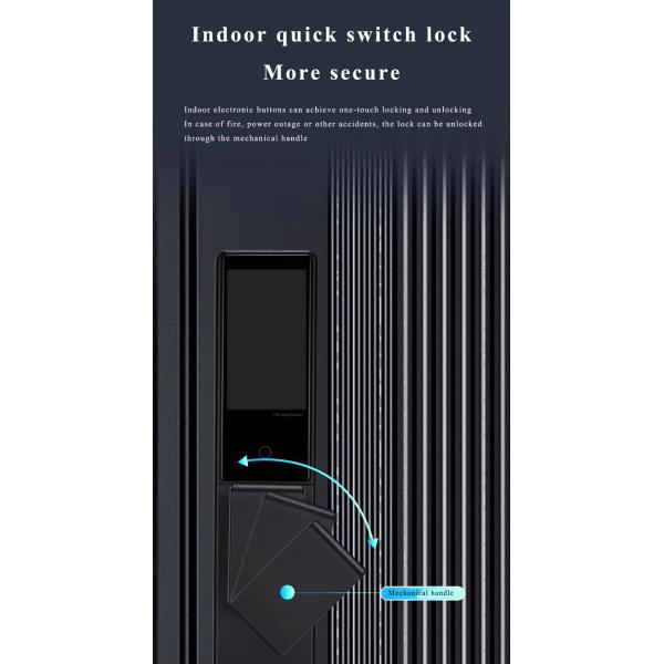 Smart Wi-Fi Door Lock Video Doorbell Keyless Entry Tuya App Compatible for Home Security