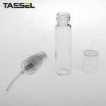 Non Spill Round Cosmetic Sample Bottles Customized Color For Liquid Screw Spray