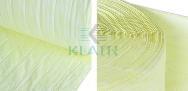 Synthetic Bag Air Filters Material Roll / Single Pockets With Efficiency F5 F6 F7 F8 F9