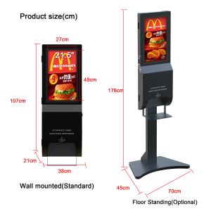 Quality Non Contact Advertising Mionitor Display / Automatic Hand Sanitizer for sale