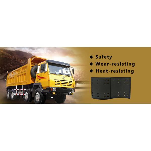 NAO Truck Trailer Rear Front Drum Brake Linings 4515 4707 With Emark Certificate