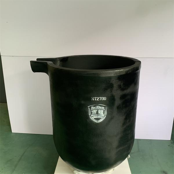 2.21-2.25g/cm3 Large Graphite Crucible Cylindrical Metal Foundry Crucible In Laboratory