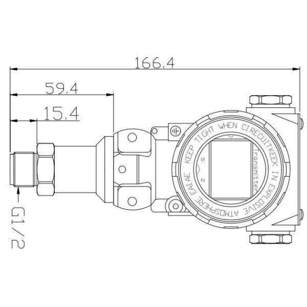 Hengtong Digital Signal Output LCD Pressure Transmitter China Bpht24-III