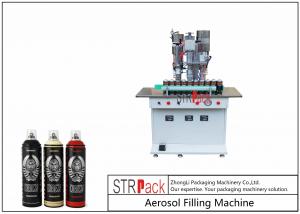 China Semi Automatic Aerosol Spray Paint Filling Machine For Air Freshener / Refrigerant on sale