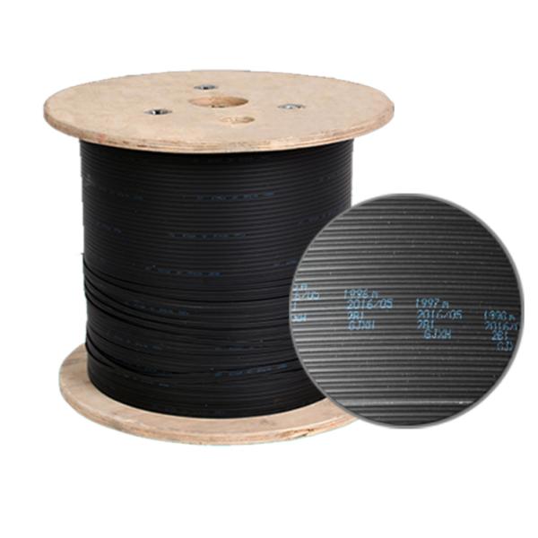 Indoor ftth fiber optic drop cable , fiber optic cable assembly with strength members