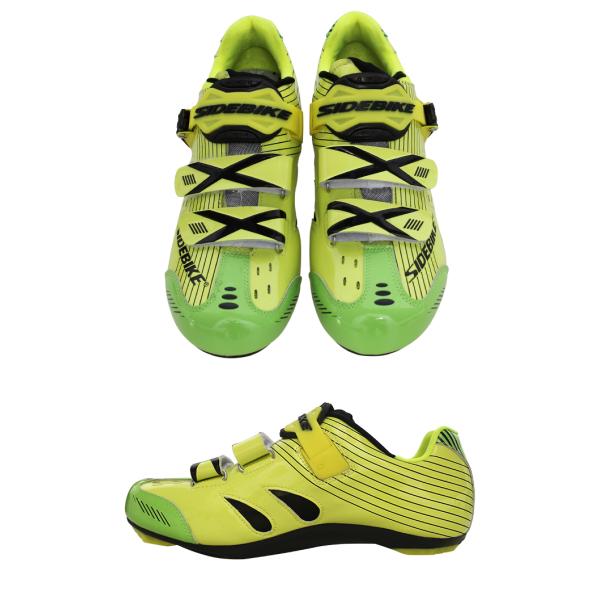 Anti Skid Fluorescent Cycling Shoes , Road Bike Riding Shoes Low Wind Resistance