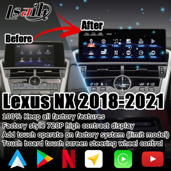 NX300 NX300h Lexus Android big Screen 10.25 Inches Android Carplay upgrade