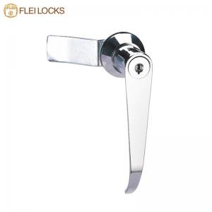 Quality Modern Style Door Cabinet Handle Lock With Bright Chrome Plated Surface for sale