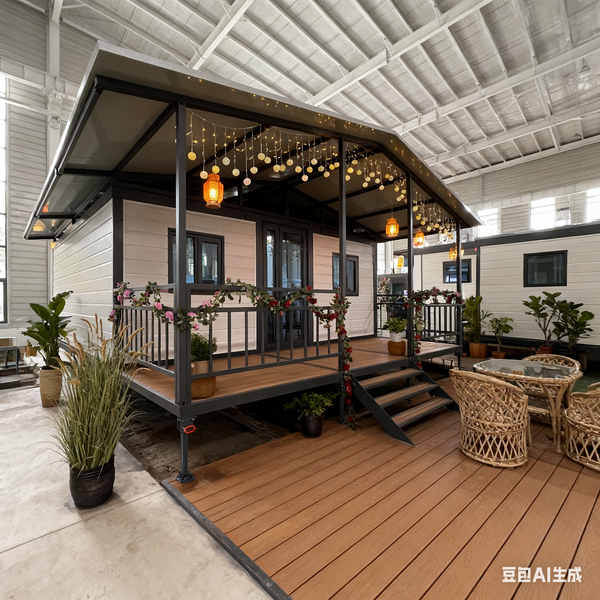 Quality 2-4 People Accommodated Luxury Prefabricated 20ft House with 2.0mm Bending Parts Steel Column Construction Design for sale