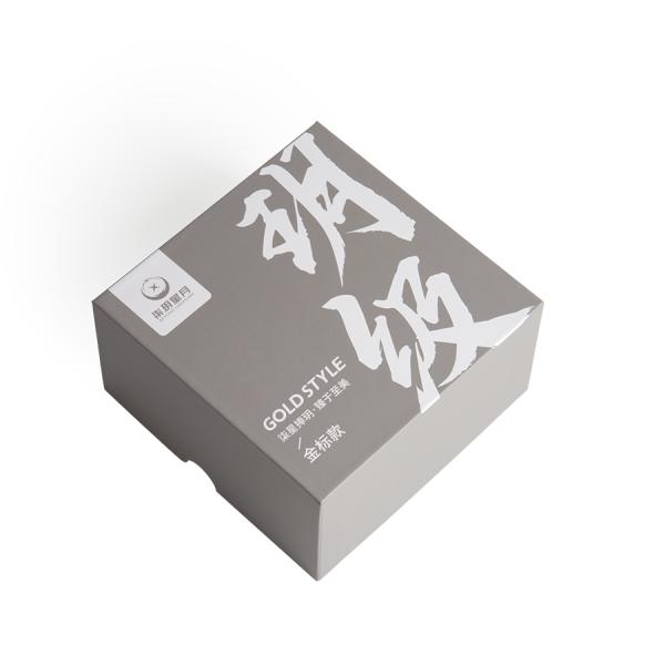 Custom White Cardboard Boxes with Printed Colour Sponge Insert Custom Size Accepted