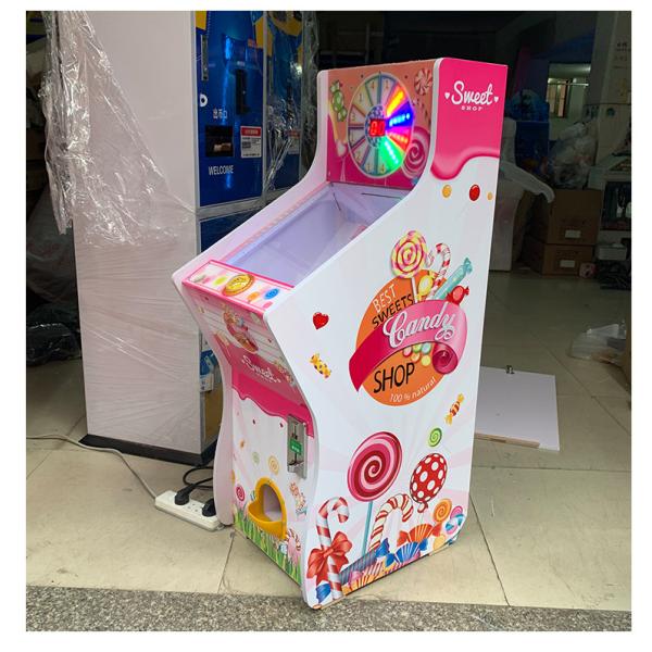 OEM Coin Operated Kiddie Ride Coin Pusher Lollipop Vending Game Machine