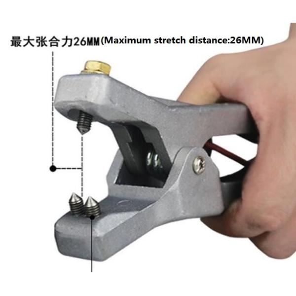Grey Electrostatic grounding clamp High efficiency paint breaking needle Maximum stretch distance:26MM