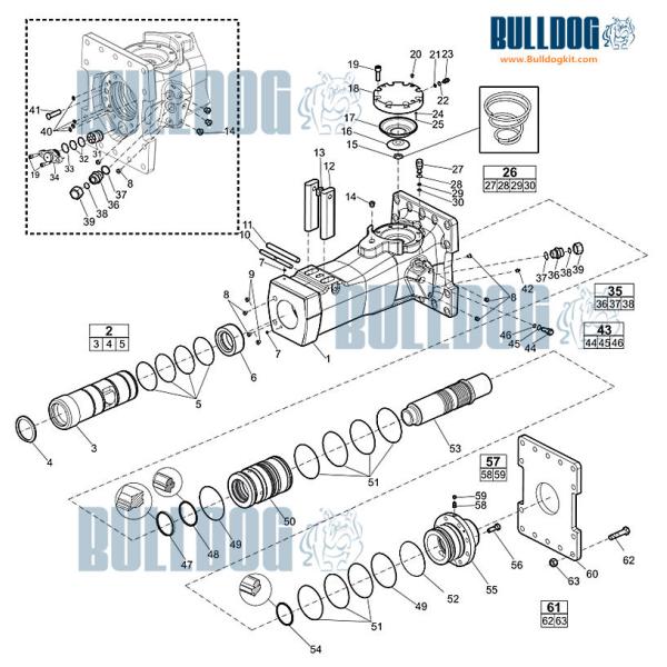 DMB-360 Hydraulic Breaker Seal Kit Daemo Hydraulic Breaker Spare Parts