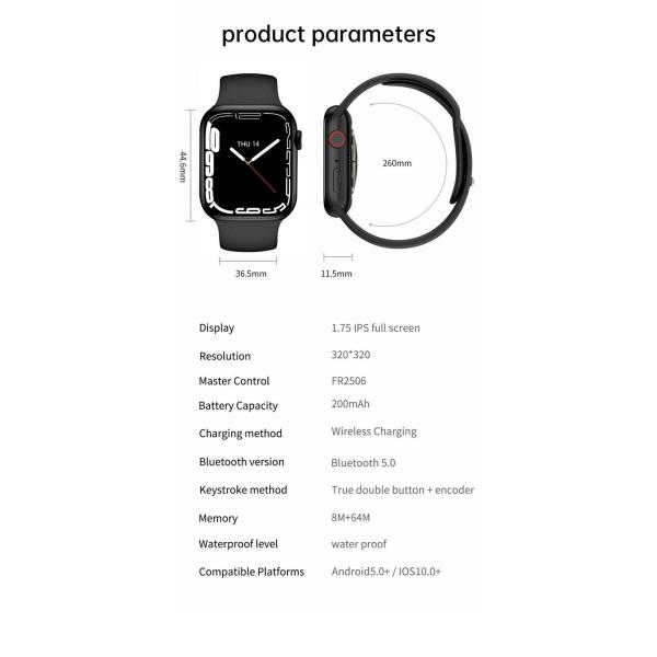 1.81inch IPS Screen Female Programmable Smart Watch With Heart Rate Monitor