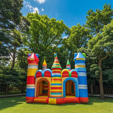16'L X 13'W X 10'H Inflatable Party Castle Bounce House Giant Inflatable Slide Powerful UL-Approved Blower