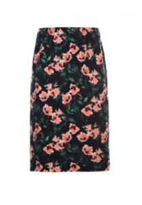 China Polyester Flower Print Ladies Fashion Skirts Knee Length Skirts In Spring / Summer on sale