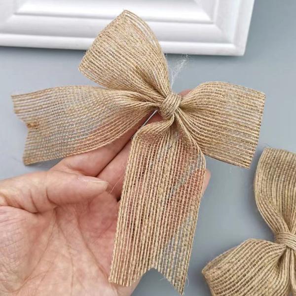 Customize Loose Weave Burlap Ribbon For Gift Packing Decoration