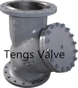 Buy API Flanged Cast Steel Industrial Y Strainer Ansi Y (Wye) Type Filter CLASS 150 LB / 150# at wholesale prices