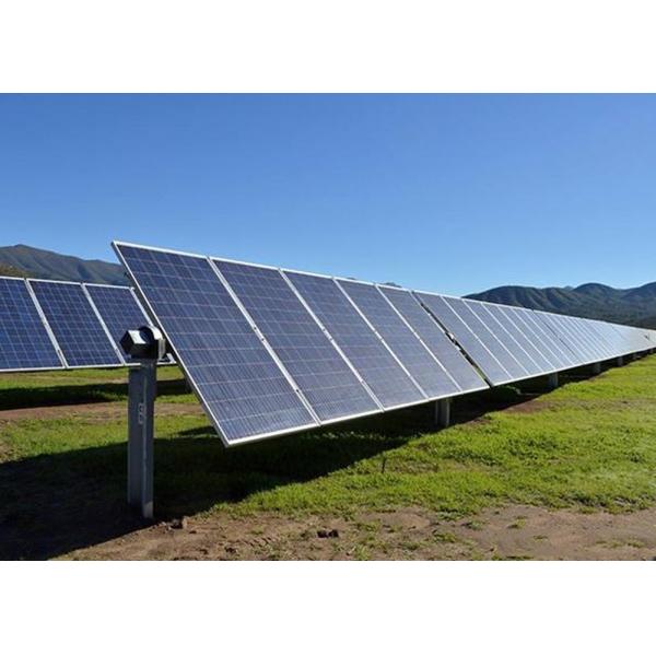 Galvanized Flat Horizontal Axis Solar Tracker Solar Tracking System