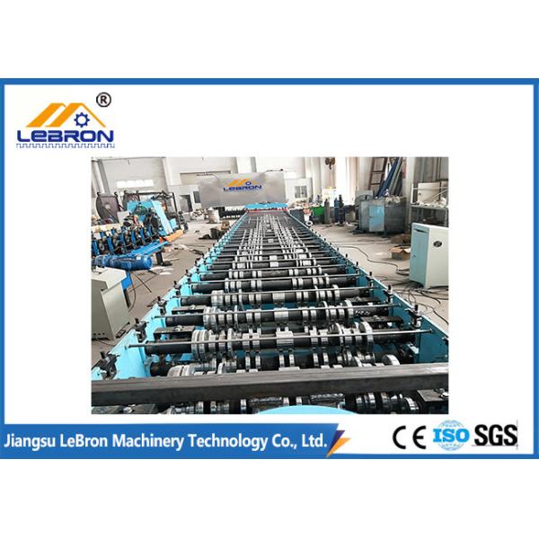 Total Power 9.5kw Corrugated Roof Sheet Roll Forming Machine PLC Control PG And PI Material