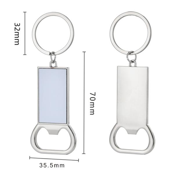 Father Day Gift Custom Promotion Gift Opener Keychain Sublimation Blank Bottle Opener Keychain