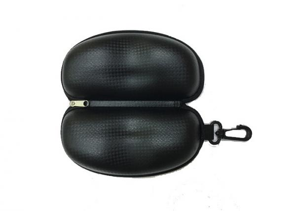 Buy Pure Black Color EVA Glasses Case Waterproof PU Fabric 160*80*60MM at wholesale prices