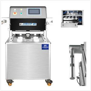 Quality Vertical Display Modified Atmosphere Packaging Equipment Skin Meal Tray Packer for sale