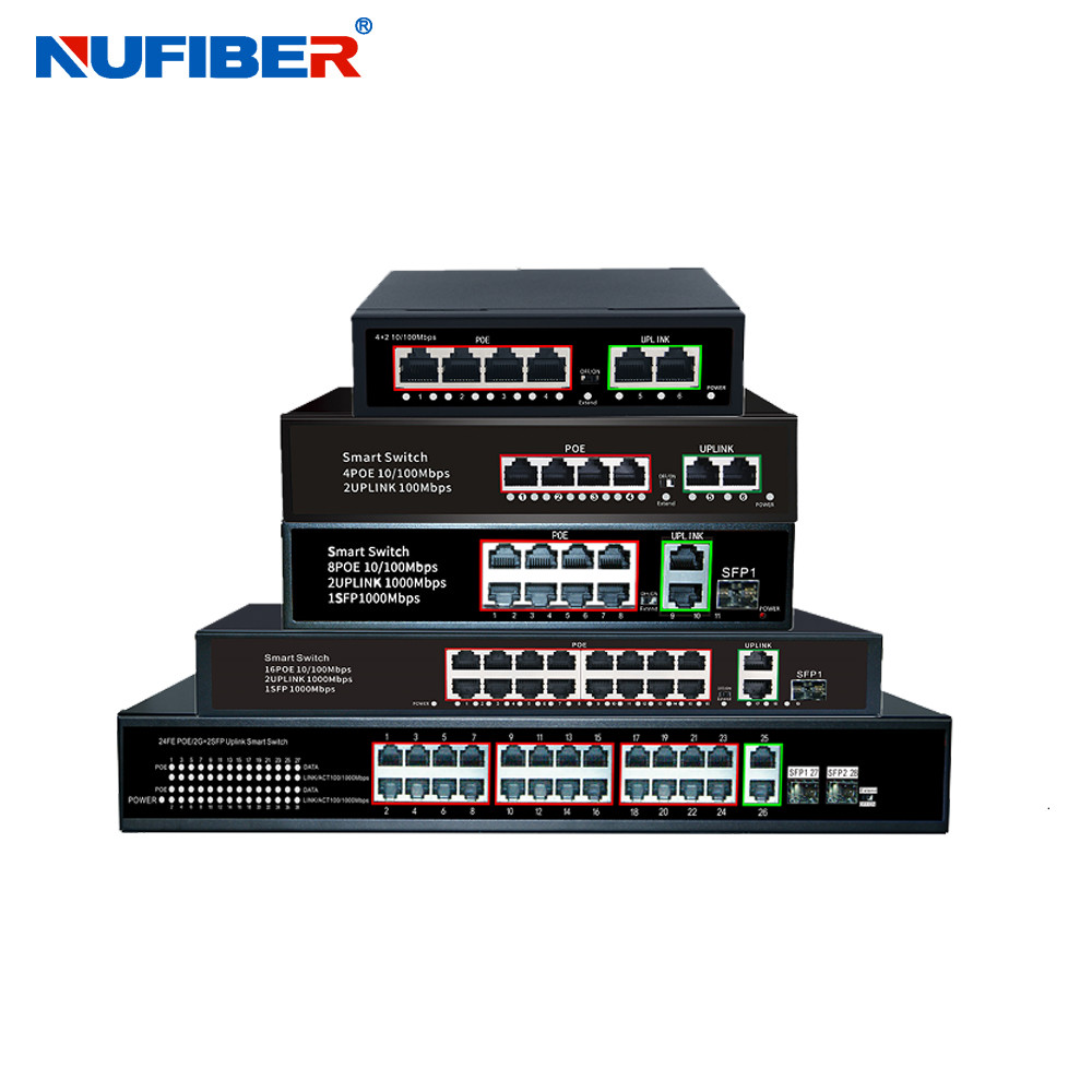 10 / 100M Active 16 Ports POE Ethernet Switch 48V POE Powered Switch