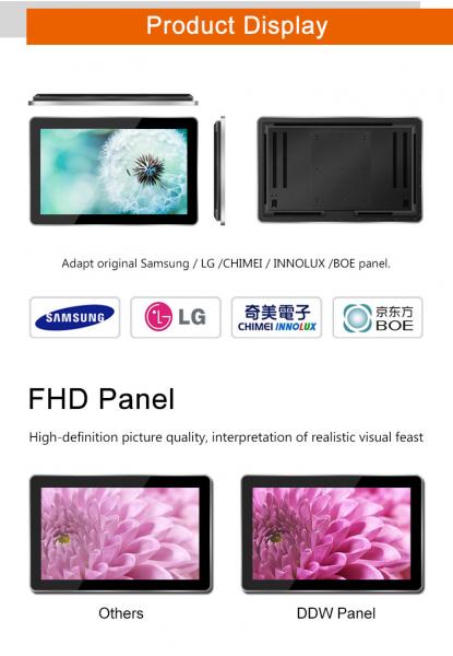 Lcd Interactive Digital Signage Wall Mount Advertising Display For Commercial Buidings