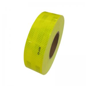China Waterproof Fluorescent Yellow Green DOT Tape for Heavy Duty Vehicles on sale