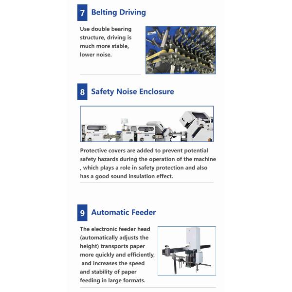 480 mm Fully Automatic Folding Machine With Cross Fold Knife For Folded Booklet Brochure