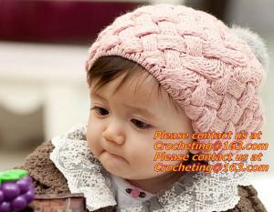 Quality Infant Handmade Crochet Winter Hat Kid Viking Horns Hat Knitted Hat for sale