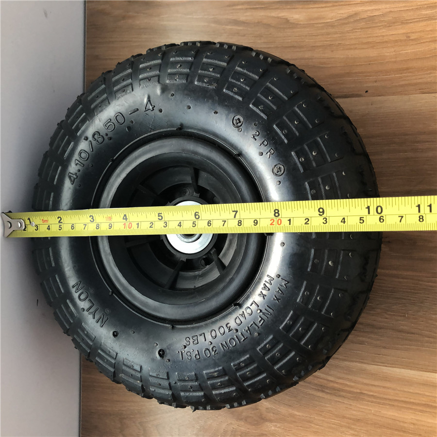 Garden 10 Inch Sack Truck Wheels Inflatable Trolley Wheels Rubber Air Wheel 26CM