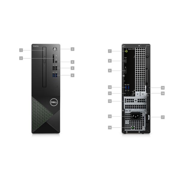 Fast Speed Dell Vostro v3710 i5-12400 16G 256G SSD 1TB WiFi Win11 21.5inch Monitor PC