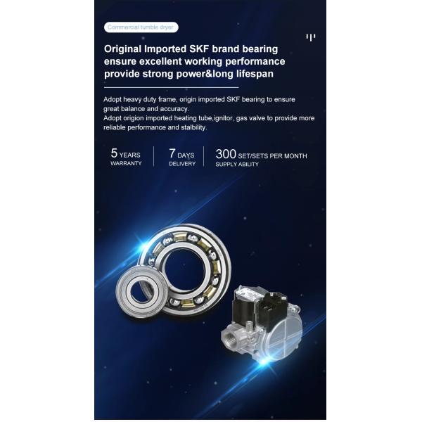 16kg High Efficiency Laundry Dryer Machine Single Tumble Dryer for Hotel Laundry Shop