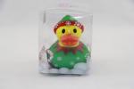 Merry Christmas Duck With Led Light Inside , Funny Plastic Ducks Flashing Color