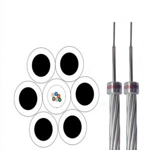 China Overhead Ground Wire OPGW Cable Aluminum Clad Steel Wire Optical Fiber OPGW Cable on sale