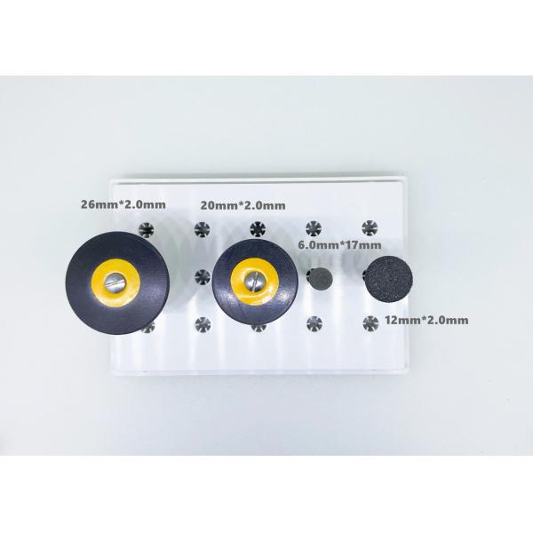 black Sintered Diamond Disc knife edge Rubber Polishing Wheel 26mm 12mm Diameter