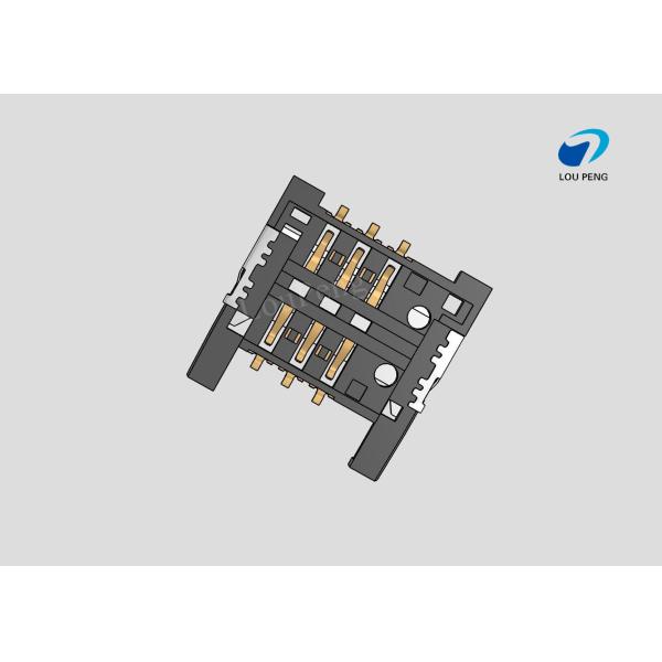 SIM Connectors, SIM Card Connectors, 2FF mini SIM Compatible Card, 6 Position, 2.54mm [.1in] Centerline,SMT