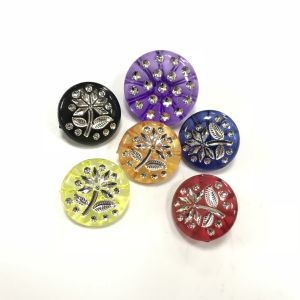 Candy colored acrylic crystal buttons