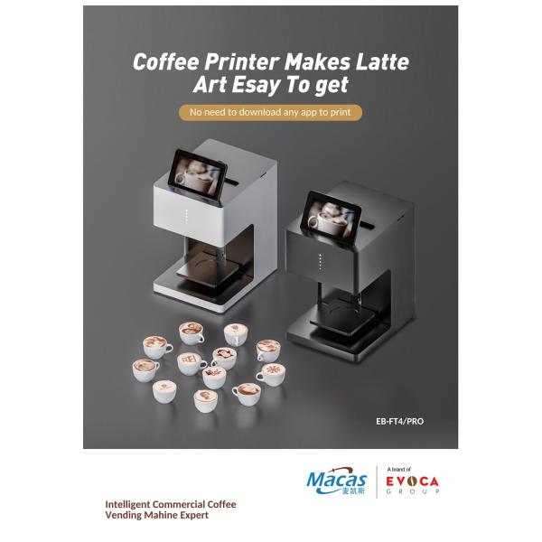 Hot Sale Table Top Coffee Printer Machine For Self Service Table Top Vending Coffee Machine For Cappuccino Espresso Coff