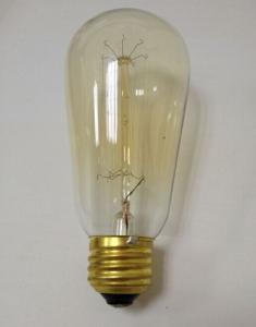 China Edison incandescent light bulbs ST64 40W 60W 100W E27 E26E 110V 220V on sale