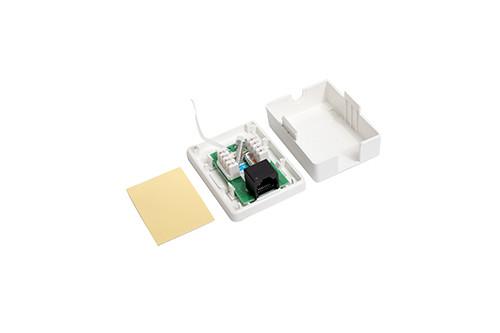 Buy Wall Mounted RJ45 Network Keystone Jack for Single Port Surface Mount Box YH7015 at wholesale prices