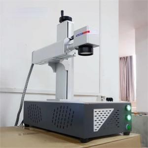 China Rotary Fiber Laser Color Marking Machine 7000mm/s Mopa JPT Fiber Laser Marker on sale