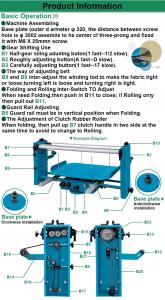 Quality Fabric Folding Textile Rolling Machine 1300-1650 Mm Revolving Diameter for sale