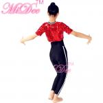 Sequins Short T-Shirt Hip Hop Dance Costumes Jazz & Tap Dance Dress Gymnastics